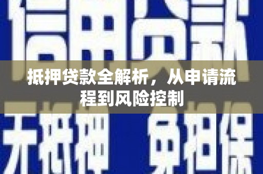莫旗抵押贷款全解析，从申请流程到风险控制