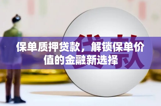 石龙保单质押贷款，解锁保单价值的金融新选择