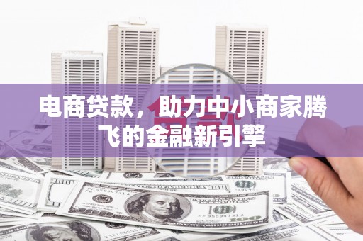 温宿电商贷款，助力中小商家腾飞的金融新引擎