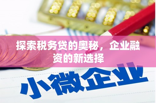 滑县探索税务贷的奥秘，企业融资的新选择