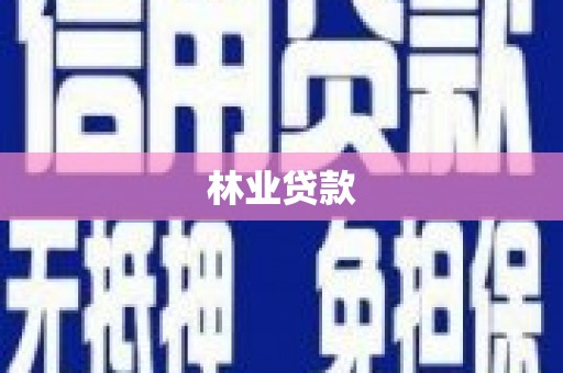 湖西林业贷款