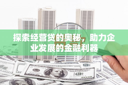 渭城探索经营贷的奥秘，助力企业发展的金融利器