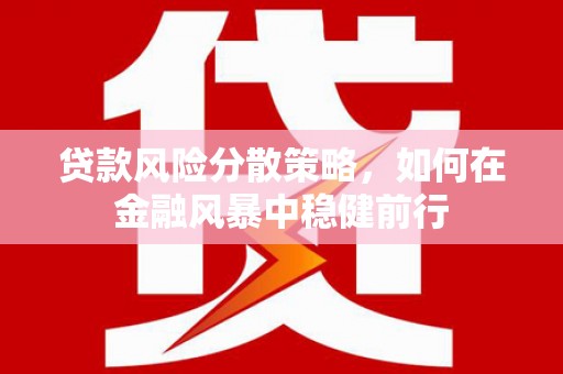 夏邑贷款风险分散策略，如何在金融风暴中稳健前行