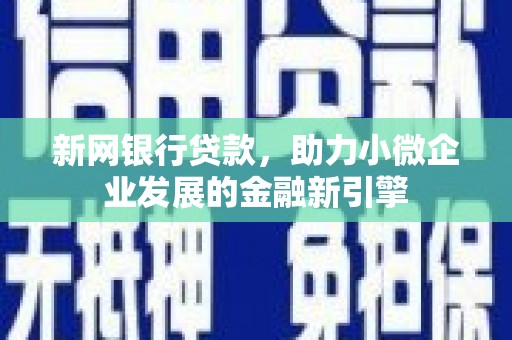 盐湖新网银行贷款，助力小微企业发展的金融新引擎