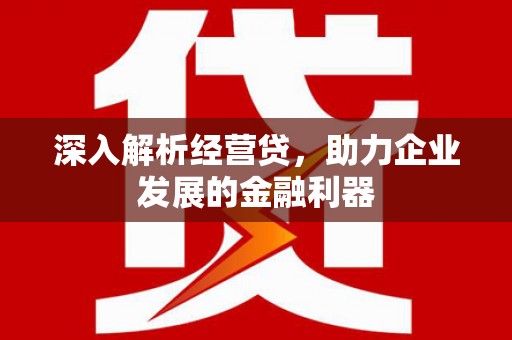 双阳深入解析经营贷，助力企业发展的金融利器