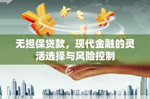 久治无担保贷款，现代金融的灵活选择与风险控制