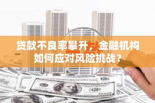 江东贷款不良率攀升，金融机构如何应对风险挑战？