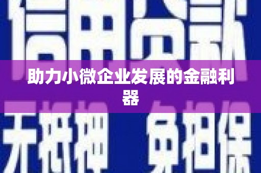 福绵助力小微企业发展的金融利器