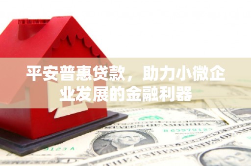 独山子平安普惠贷款，助力小微企业发展的金融利器