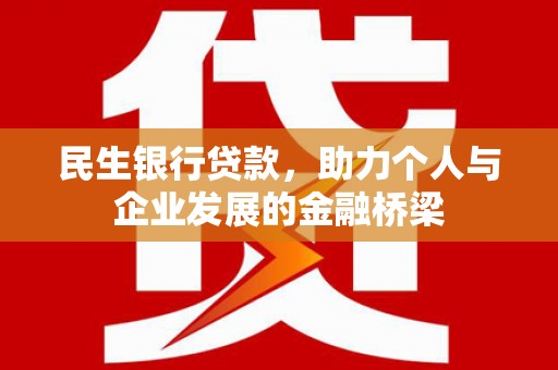 桃园民生银行贷款，助力个人与企业发展的金融桥梁