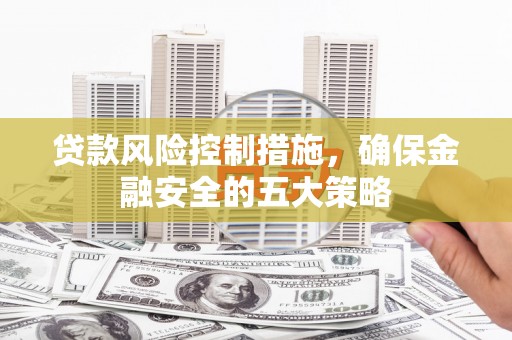新港贷款风险控制措施，确保金融安全的五大策略