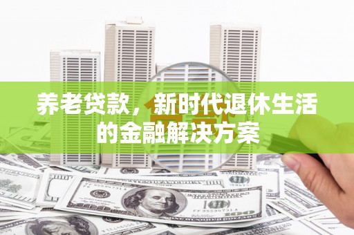 博罗养老贷款，新时代退休生活的金融解决方案