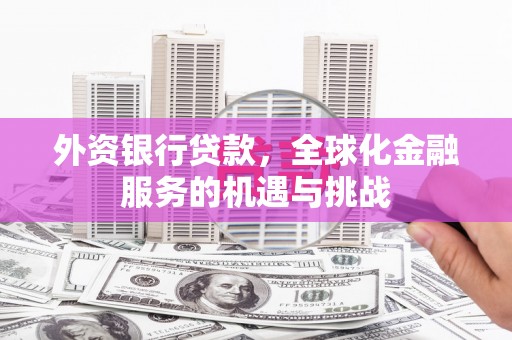 延寿外资银行贷款，全球化金融服务的机遇与挑战