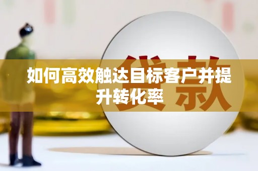 宣汉如何高效触达目标客户并提升转化率