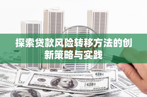 暖暖探索贷款风险转移方法的创新策略与实践